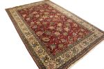 Semi Antique Red Traditional 10X15 Tabriz Persian Rug | Area Rug in Rugs by Magic Rugs. Item made of cotton