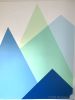 Modern Mountain Nursery Mural | Murals by Toni Miraldi / Mural Envy, LLC. Item made of synthetic