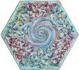 Kaleidoscope: Dance of Abstract Spirals, acrilyc on canvas | Oil And Acrylic Painting in Paintings by Lena Kolambet. Item composed of canvas compatible with contemporary style