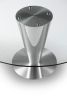 Ocean Drive dining table | Tables by Greg Sheres. Item made of steel with glass works with contemporary & art deco style