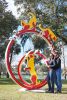 Three Musketeers | Public Sculptures by Gus Lina Art. Item made of aluminum