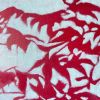 Sunrise Japanese Maple: 20 x 20" Oil Painting | Oil And Acrylic Painting in Paintings by Christine So. Item made of canvas works with boho & contemporary style