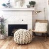 Giant Cotton Squish Pouf DIY KIT | Pillows by Flax & Twine. Item composed of fabric