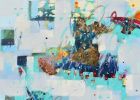 The Poetry of Light | Oil And Acrylic Painting in Paintings by Cynthia Ligeros. Item composed of canvas in mid century modern or contemporary style