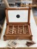 Artisan Cigar Humidor: Handcrafted Elegance for 50 Cigars | Decorative Box in Decorative Objects by Wolfkill Woodwork. Item composed of wood