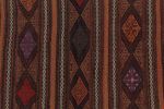Vintage Persian Soumak Kilim, Earth Tones with Diamond | Area Rug in Rugs by Rug and Kilim