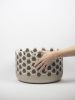 Esagoni - bianco nero | Planter in Vases & Vessels by gumdesign. Item composed of marble compatible with modern style