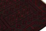 Vintage Baluch Afghan rug in Red & Black Patterns | Area Rug in Rugs by Rug and Kilim