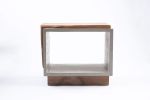 Concrete & Live Edge Solid Black Walnut End Side Table | Tables by Curly Woods. Item composed of oak wood & concrete compatible with contemporary and modern style