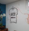 Rico Lettering | Murals by Estúdio Pepper | Malhas Rico in Itoupava Seca. Item composed of synthetic
