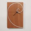 Fibonacci Spiral Clock | Decorative Objects by Carol Jackson Furniture. Item made of wood