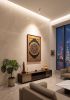 Imperial Yunjin Silk Ashtamangala Thangka Framed Art | Embroidery in Wall Hangings by Dynasty Artisan. Item composed of wood and fabric in contemporary or eclectic & maximalism style
