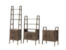 Home Office, Scandinavian Bookcase,Japandi (Set of 3 pieces) | Book Case in Storage by Plywood Project. Item made of oak wood compatible with minimalism and mid century modern style