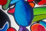 Happy Samba | Oil And Acrylic Painting in Paintings by Nathalie D Gribinski. Item composed of canvas compatible with contemporary style