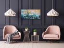 After the Wildfire Acrylic Abstract | Oil And Acrylic Painting in Paintings by Strokes by Red - Red (Linda Harrison). Item made of canvas