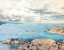 Wanderlust- Original Painting on Canvas | Oil And Acrylic Painting in Paintings by Stefanie Bales Fine Art | Stefanie Bales Fine Art in San Diego. Item composed of canvas and synthetic in coastal style