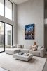 Hand-Painted London Tower Bridge Oil Painting Linen Art | Oil And Acrylic Painting in Paintings by Dynasty Artisan. Item made of linen works with contemporary & eclectic & maximalism style