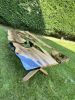 Epoxy Wood Table, Epoxy Resin Live Edge Table, Dining Table | Tables by Tinella Collection. Item made of wood with metal works with contemporary & mediterranean style