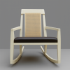 Bow-Back Rocker | Rocking Chair in Chairs by CraftsmansLife: Donald DiMauro Woodwork & Design. Item made of oak wood & leather