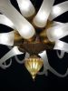 Small Antler Chanelier | Chandeliers by Anchor Bend Glassworks. Item made of oak wood with brass works with contemporary & country & farmhouse style