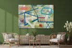 Hopscotch 48x72 | Oil And Acrylic Painting in Paintings by Bibby Art. Item made of wood with synthetic