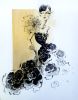 "Black Dress" Elegant Fashion Illustration on canvas board | Drawings by Marina Saba Fine Art