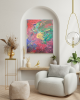 Ray of Light- Acrylic on Canvas | Oil And Acrylic Painting in Paintings by Parineeta Patel- Nature Inspired Cosmic Abstracts. Item composed of canvas compatible with eclectic & maximalism and coastal style