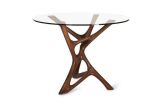 Amorph Ava Center or Dining Table, Solid Wood Stained | Tables by Amorph. Item composed of wood & glass