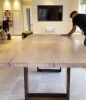 Oak Live-Edge Dining Table | Tables by Handmade in Brighton. Item made of oak wood