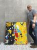 Faces in the Universe | Oil And Acrylic Painting in Paintings by Hugo Auler Jr. Art. Item made of synthetic