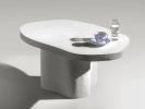 White Stone Coffee Table - Plinth Series in Bio Concrete | Tables by Donatas Žukauskas. Item composed of marble in minimalism or contemporary style