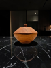 Apple Wood & Azure Resin Vessel | One-of-a-Kind Art | Decorative Bowl in Decorative Objects by Holzkunst Samuel Meisinger. Item composed of wood in modern style