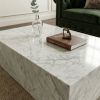 Carrara Marble Coffee Table, Stone Coffee Table | Tables by Stonetic. Item composed of marble in contemporary style