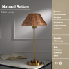 Natural Cane Lamp | Table Lamp in Lamps by FIG Living. Item composed of wood in japandi or modern style