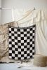 Checkers woven throw blanket. 04 | Linens & Bedding by forn Studio by Anna Pepe. Item composed of cotton