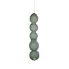 Teal and Silver Steel Wire Mesh Hanging Sculpture | Sculptures by Anne Lindsay Studio. Item made of steel with ceramic works with contemporary & industrial style