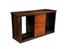 Bertolucci Exotic Wood and Oil Rubbed Bronze Sideboard. | Cabinet in Storage by Costantini Design. Item composed of wood and bronze in contemporary or modern style