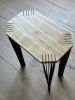 Handmade Side Table Made from Maple and Walnut Woods | Tables by Hiraeth Ceramics. Item composed of maple wood in minimalism or contemporary style