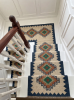 Handwoven Woolen Stair Runner Rug | Rugs by Evergreen Carpets. Item composed of wool in boho or minimalism style