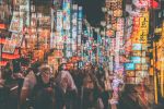 TOKYO NIGHTS I | Photography by Sven Pfrommer. Item composed of glass in asian style