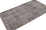 Vintage Turkish Runner in Black & White Distressed Pattern | Area Rug in Rugs by Rug and Kilim