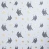 Love Me | Black On White | Gold Stars | Wallpaper in Wall Treatments by Weirdoh Birds. Item made of synthetic