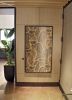 Leaf Pattern Wallcovering | Prints by Organik Creative | The McAdams Apartments in Houston. Item made of metal
