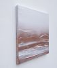 Rose Gold Waters | Mixed Media by Nichole McDaniel. Item made of canvas