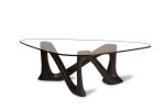 Amorph Hermosa Coffee Table with Tempered Glass, Solid Wood | Tables by Amorph. Item made of wood with glass