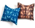 Folio Indigo Silk Pillow | Pillows by Studio Variously. Item made of fabric