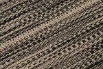 Rug & Kilim's Accent Kilim, Beige and Black Textural Stripes | Area Rug in Rugs by Rug and Kilim