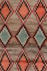 Vintage Gabbeh Persian Tribal Rug, Beige-Gray with DIamond | Area Rug in Rugs by Rug and Kilim