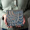 Passages Series, Pod, Ceramic and Mosaic Wall Art | Wall Sculpture in Wall Hangings by Clare and Romy Studio. Item composed of wood and stoneware in boho or mid century modern style