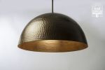 Hammered Oil Rubbed Bronze Dome Pendant Light Fixture | Pendants by Dan Cordero